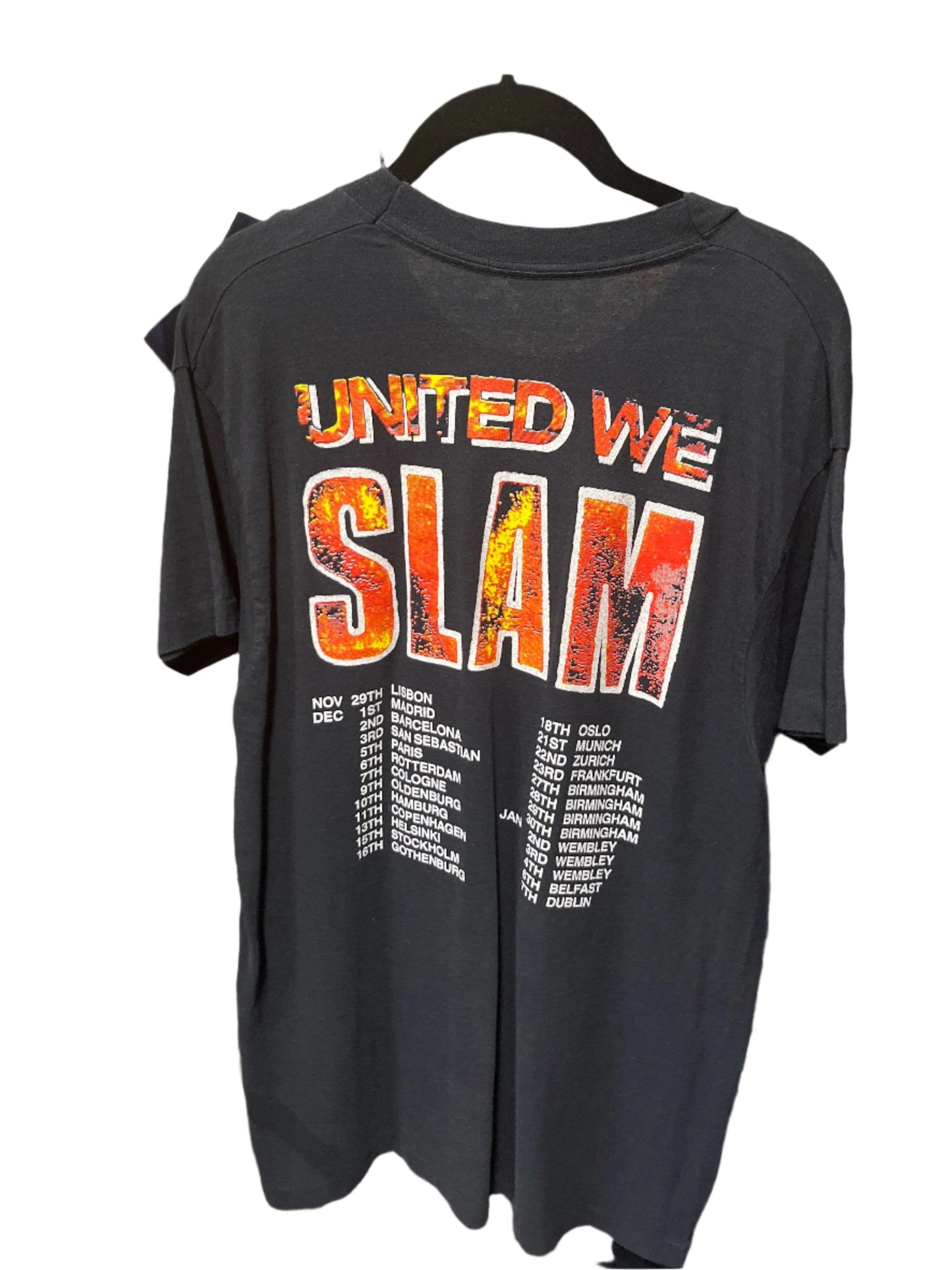 Vintage Clothing - Vintage Band Tee - Dan Reed Network- United we slam - 1989 Tour - Frock