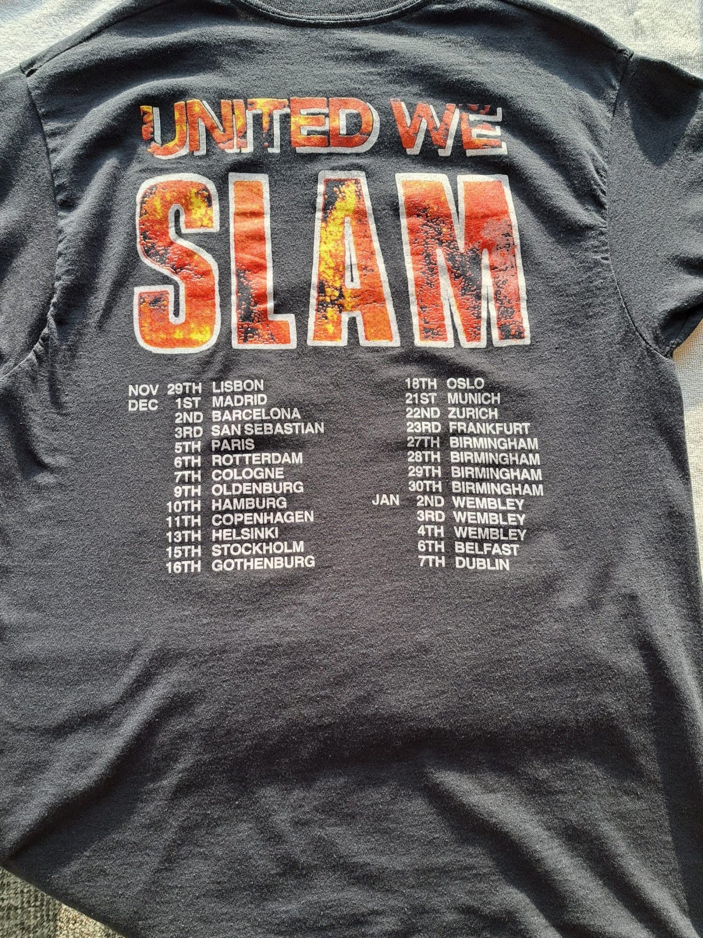 Vintage Clothing - Vintage Band Tee - Dan Reed Network- United we slam - 1989 Tour - Frock