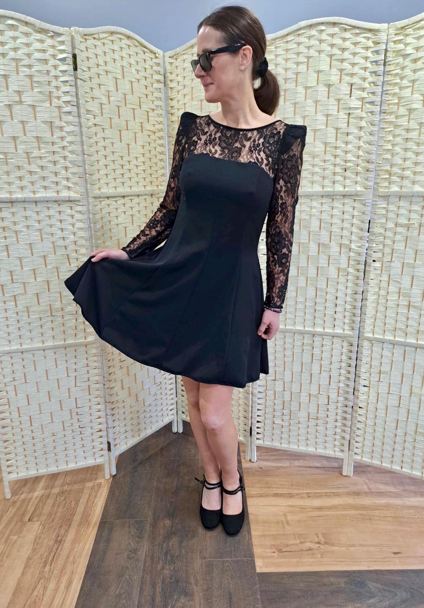 Vintage Dress - Black Vintage Cocktail Dress by Enzo Russo - Frock 33