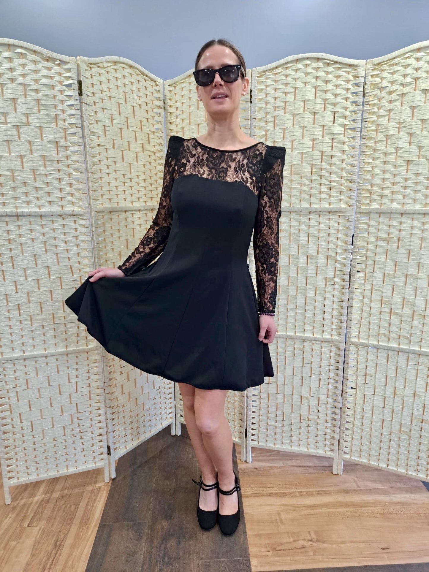 Vintage Dress - Black Vintage Cocktail Dress by Enzo Russo - Frock 33