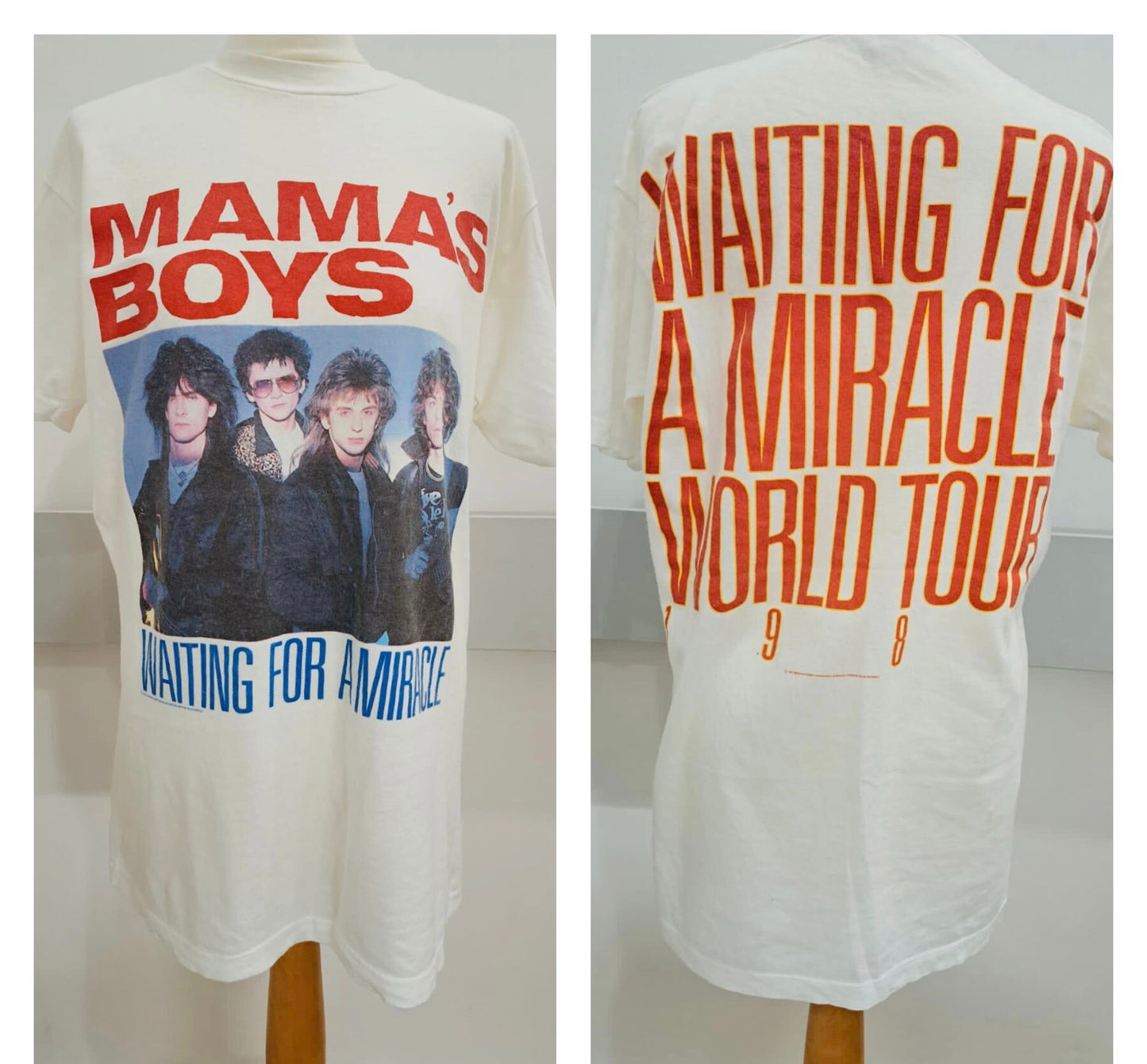 Vintage Clothing - Vintage Band T-Shirt - Mamas Boys 'Waiting for a Miracle World Tour 1987 - Frock33